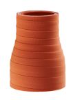 Silicone Reducing Sleeve 2" ID to 1.388" ID - Matt Red - Aramid 500 Degree